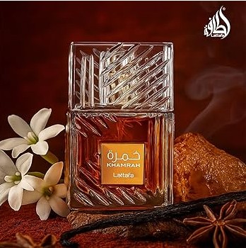 Lattafa Khamrah 100 ml Perfume Unisex Exquisito - Imagen 5