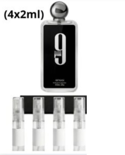 Afnan 9PM PERFUME Pack Viaje DECANT MUESTRAS (4x2ml) –TOTAL 8ml